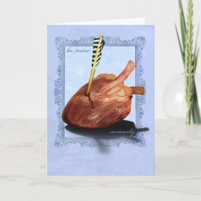 La carte brute drôle de Valentine (Devant)