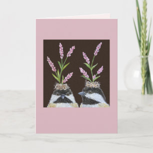 La carte Chickadee Sisters