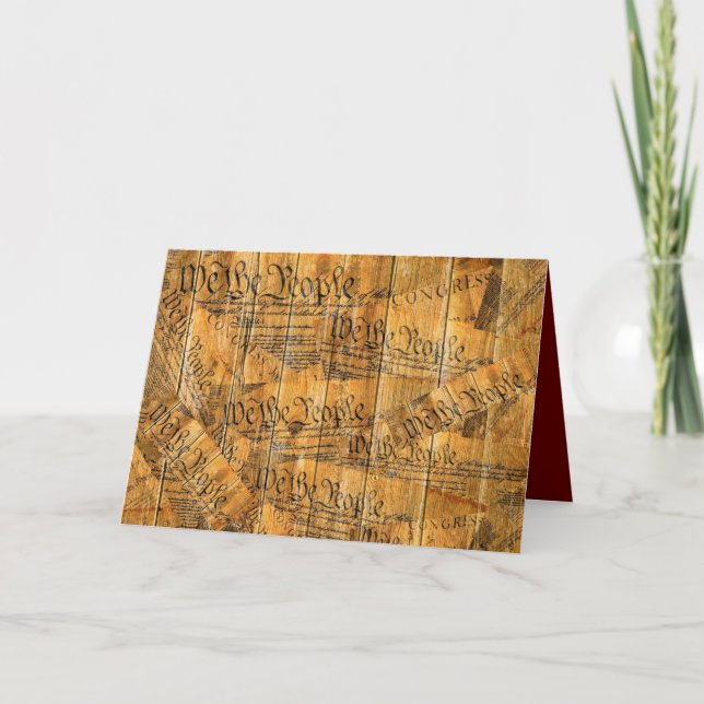 La carte constitutionnelle du peuple américain (Devant)