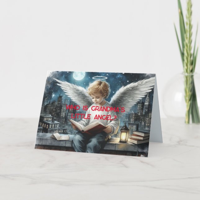 LA CARTE D'ANGE ANGEL GRANDSON DE GRANDMA (Devant)