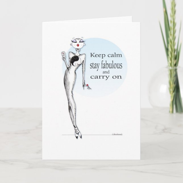 La carte d'anniversaire drôle de femme, restent (Devant)