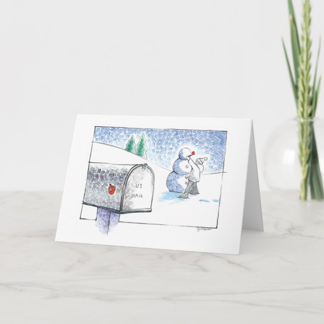 La carte de boîte aux lettres - horizontale (Devant)