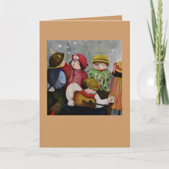 La carte de joueur de guitare (Devant)