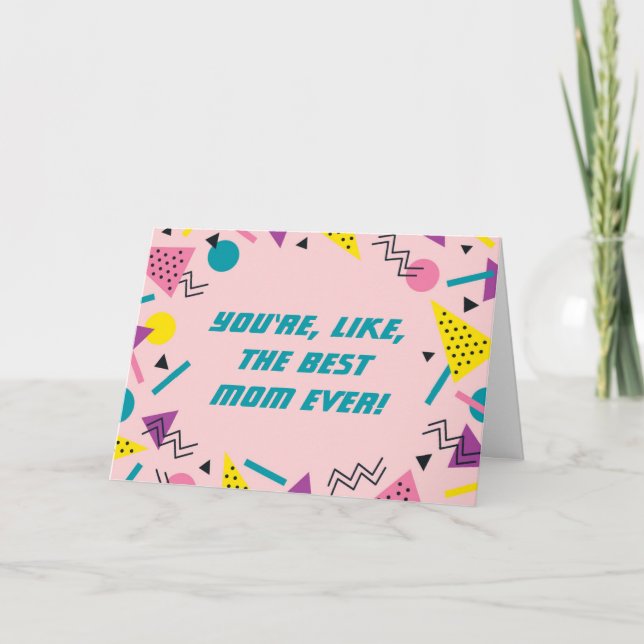 La carte de la fête des mères de Slang dans les an (Devant)