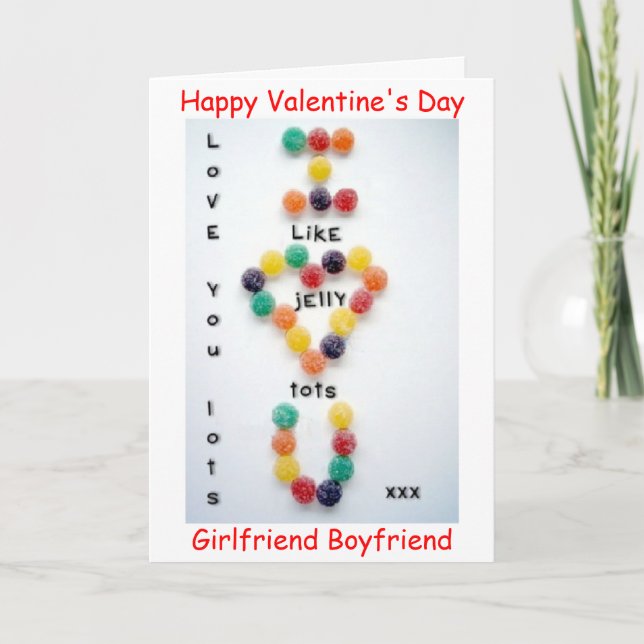 LA CARTE DE LA PETITE AMIE JOURNÉE DE VALENTINE VO (Devant)