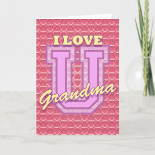 La carte de Mother's Day : Love You Grandma