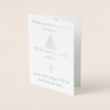 La carte de Noël amusante de Bambi