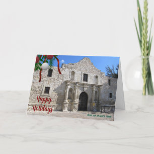 La carte de Noël de l'Alamo San Antonio Texas pour