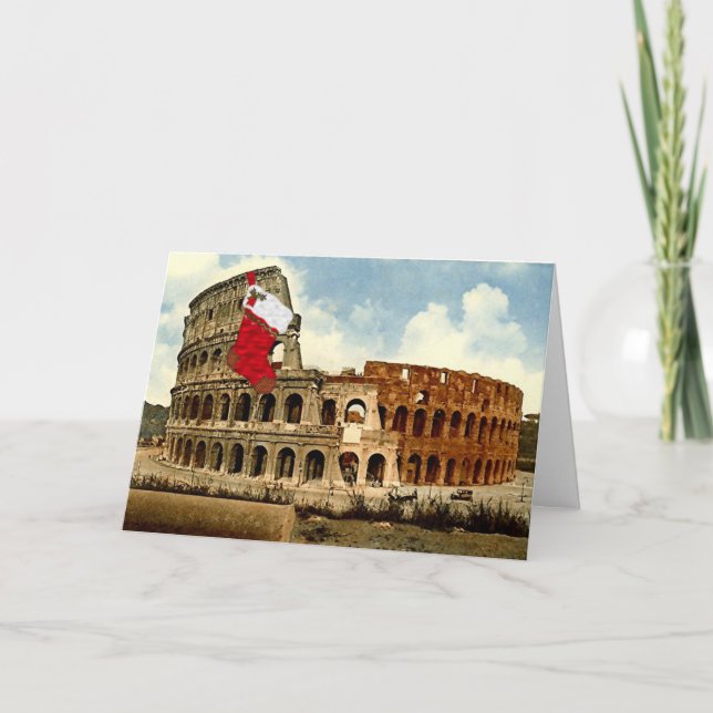 La carte de Noël de Rome, Colosseum (grande image) (Devant)