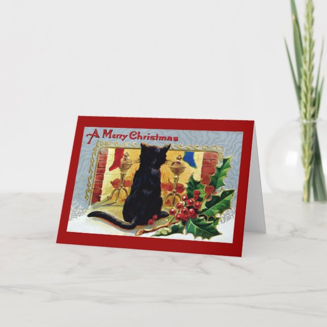 La carte de Noël du Meow du chat (Devant)