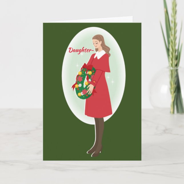 LA CARTE DE NOËL D'UNE FILLE (Devant)