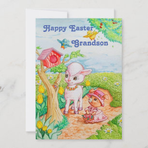 La carte de Pâques personnalisée de Grandson.