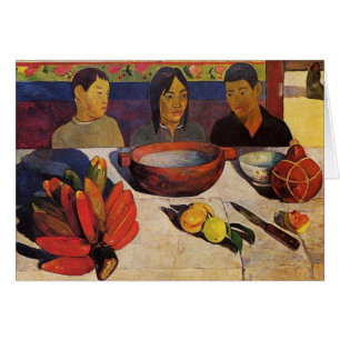 "La carte de Paul Gauguin de repas" -