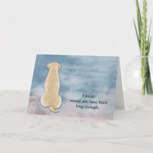 La carte de symboles de Golden Lab Condolence
