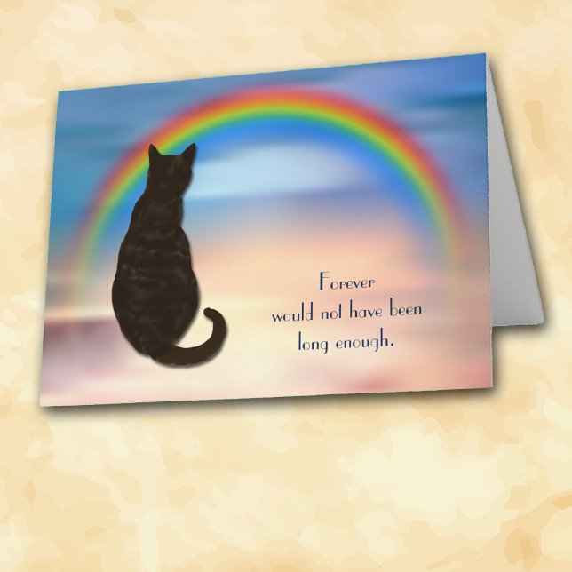 La carte de Sympathy de Black Cat Rainbow (Créateur téléchargé)