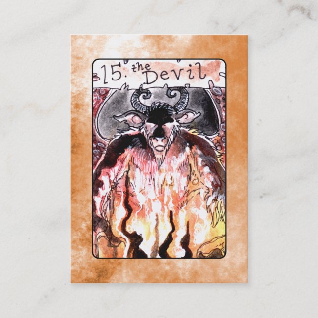 La carte de tarot de diable (Devant)