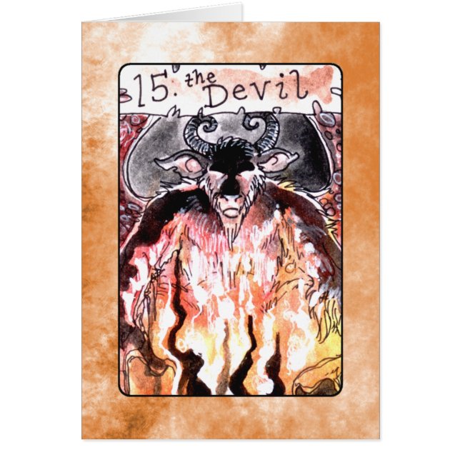 La carte de tarot de diable (Devant)