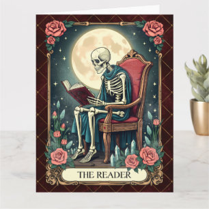 La carte de tarot de style vintage The Reader, ave