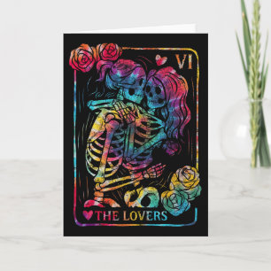 La carte de tarot des amants gothique occulte embr