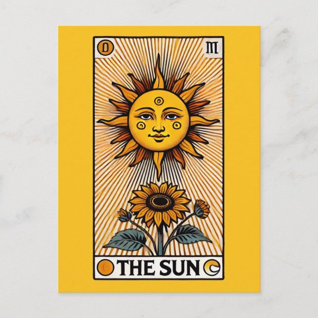 La carte de tarot du Soleil (Devant)