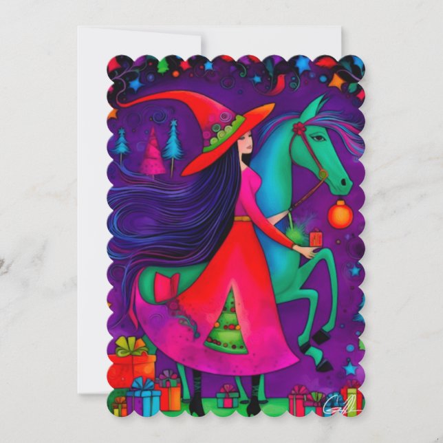 La carte de vacances 14 créations de la Sorcière d (Devant)