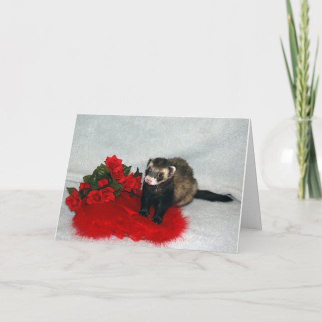 La carte de Valentine de furet (Devant)