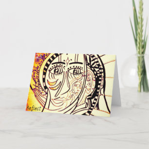 La carte de voeux 23 se reflètent