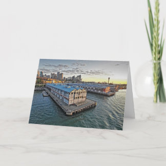 La carte de voeux australienne de ville de pilier