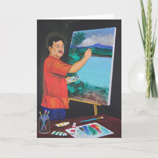 La carte de voeux d'artiste (Devant)