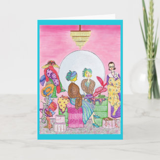 La carte de voeux de boutique de Paris de