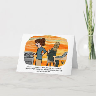 La carte de voeux de cri perçant pour des auteurs