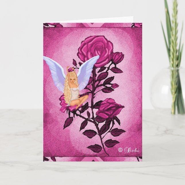 La carte de voeux de jardin de poupée (Devant)