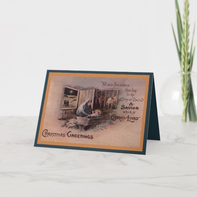 La carte de voeux de Noël (Devant)