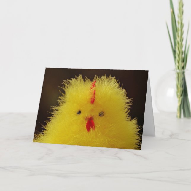 La carte de voeux Fluffy Chick (Devant)