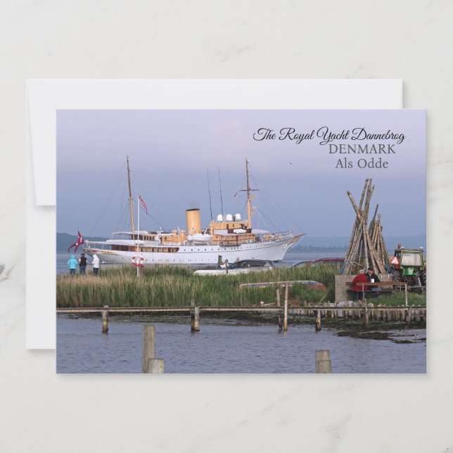 La carte de voeux Royal Yacht Dannebrog! (Devant)
