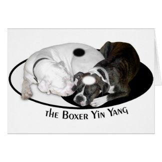 La carte de Yin Yang de boxeur