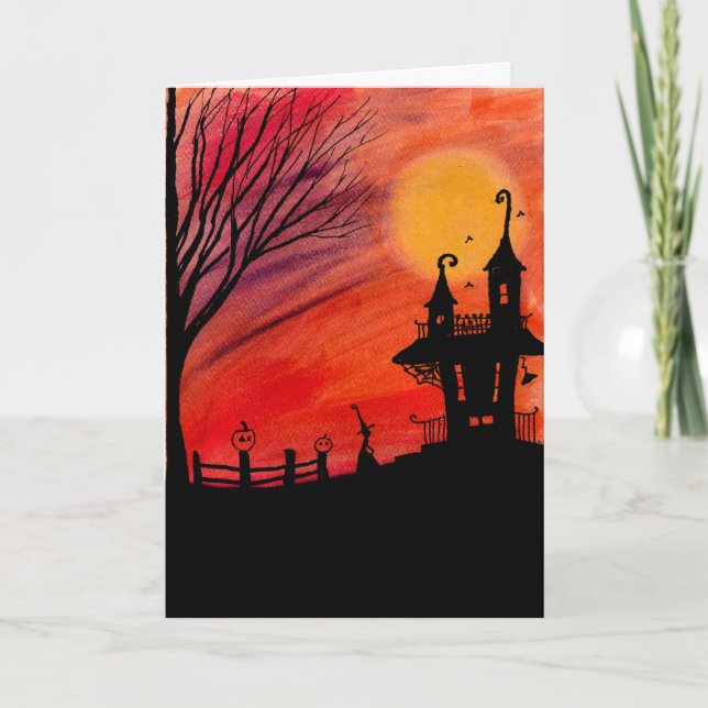 La Carte d'Halloween du chalet des sorcières (Devant)