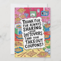 La carte du colocataire gourmand