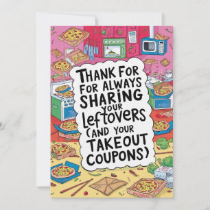 La carte du colocataire gourmand