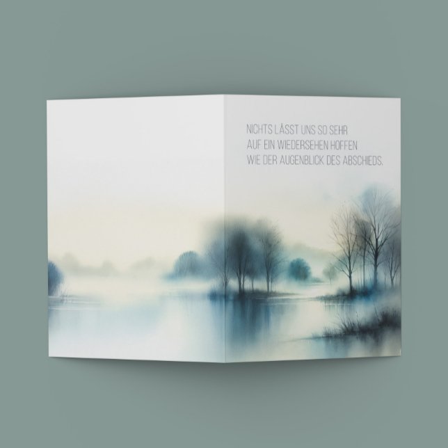 La carte du deuil "Moment du départ" (Créateur téléchargé)