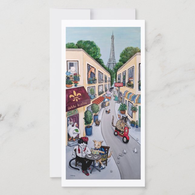 La carte Paris Café (Devant)