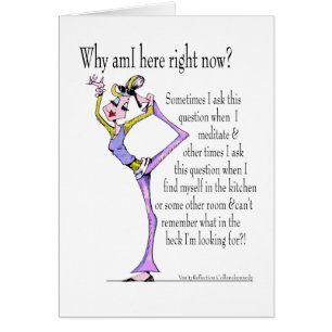 La carte personnalisable de pose drôle de yoga