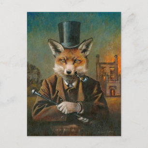 La carte postale Dapper Fox