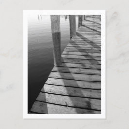 La carte postale de la cale en bois