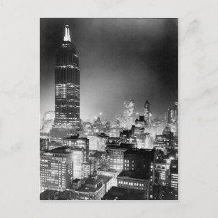 La carte postale de l'Empire State Building la nui