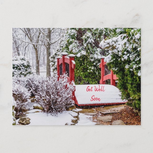 La carte postale de vœux de rétablissement du peti (Devant)