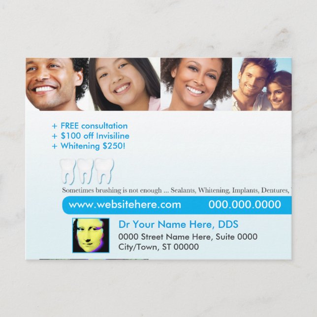 La carte postale dentaire | balayant parfois n'est (Devant)