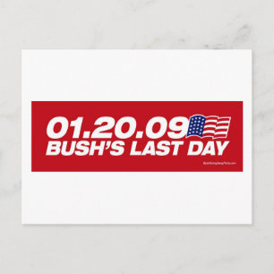La carte postale Dernière journée de Bush