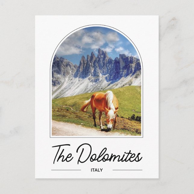 La carte postale des Dolomites Italie (Devant)