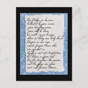 La carte postale du Notre Père
